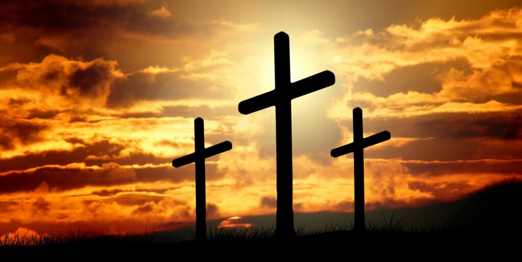 Three crosses
