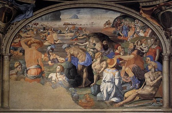 04. BA-640px-Angelo_Bronzino_Crossing_of_the_Red_Sea_WGA03294 Crossing of the Red Sea